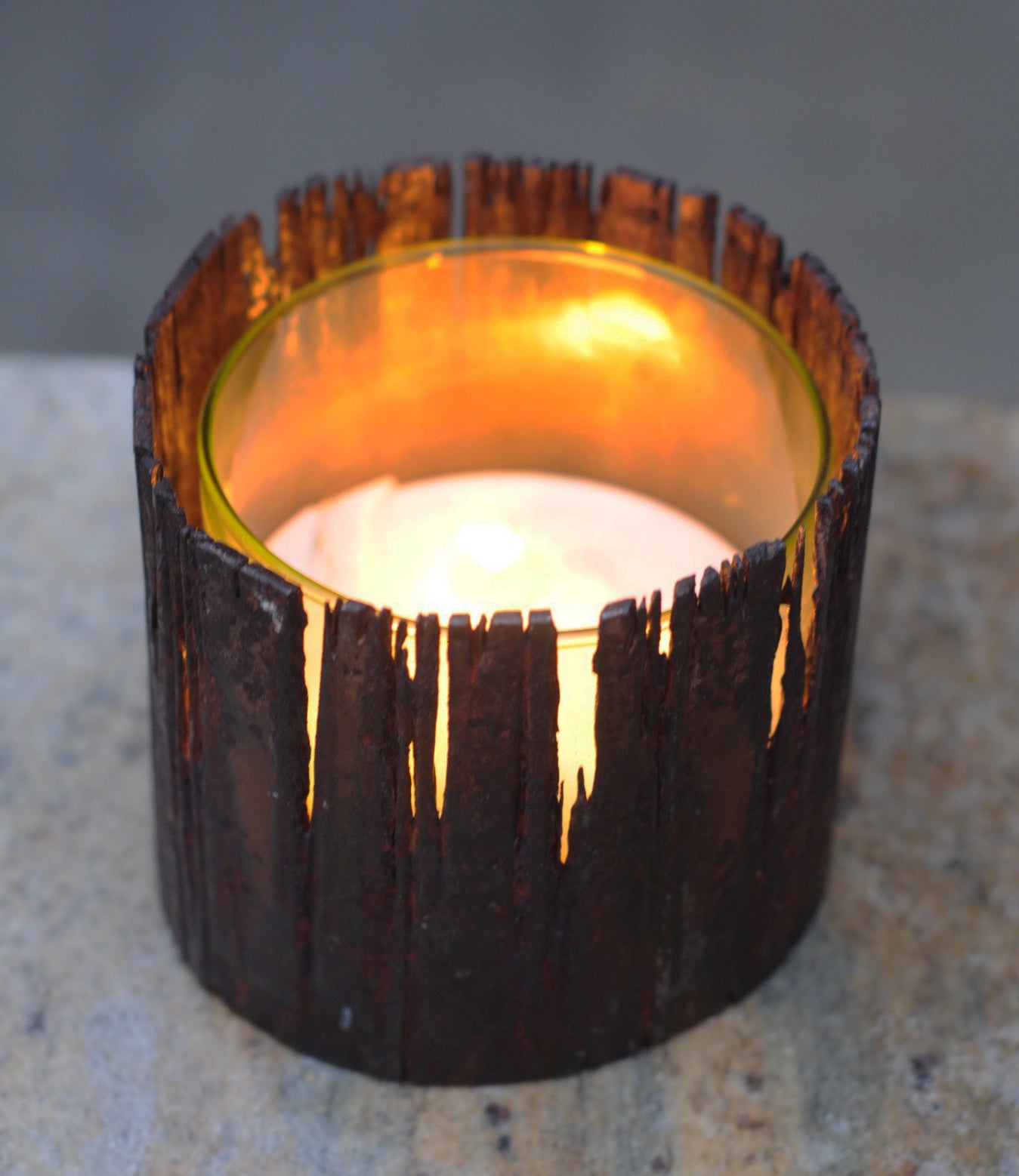 Steel Aspen Candle Ring